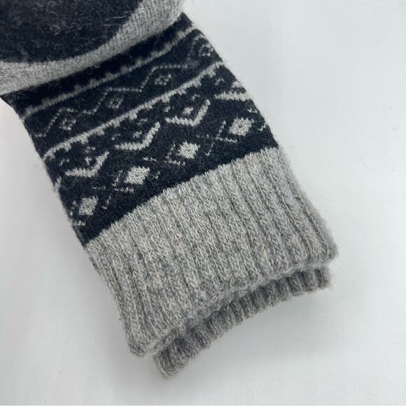 Muk Luks Wool Blend Grey Navy 2 Pairs Boot Socks Men’s 10-13 - Picture 4 of 7